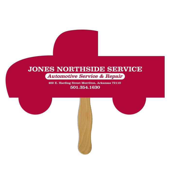 LFX-86 PICK-UP TRUCK HAND FAN FULL COLOR