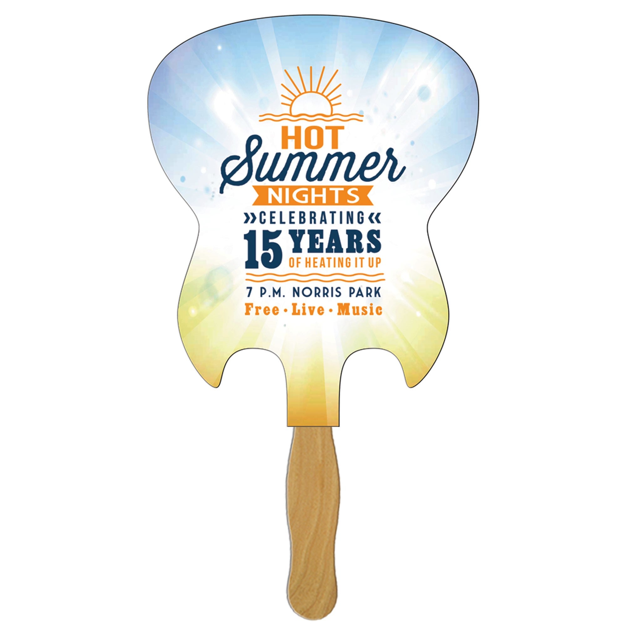 LFX-90 ELECTRIC GUITAR HAND FAN FULL COLOR