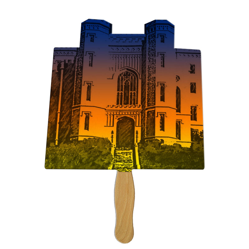 LFX-91 - Castle Hand Fan Full Color (1 Side)