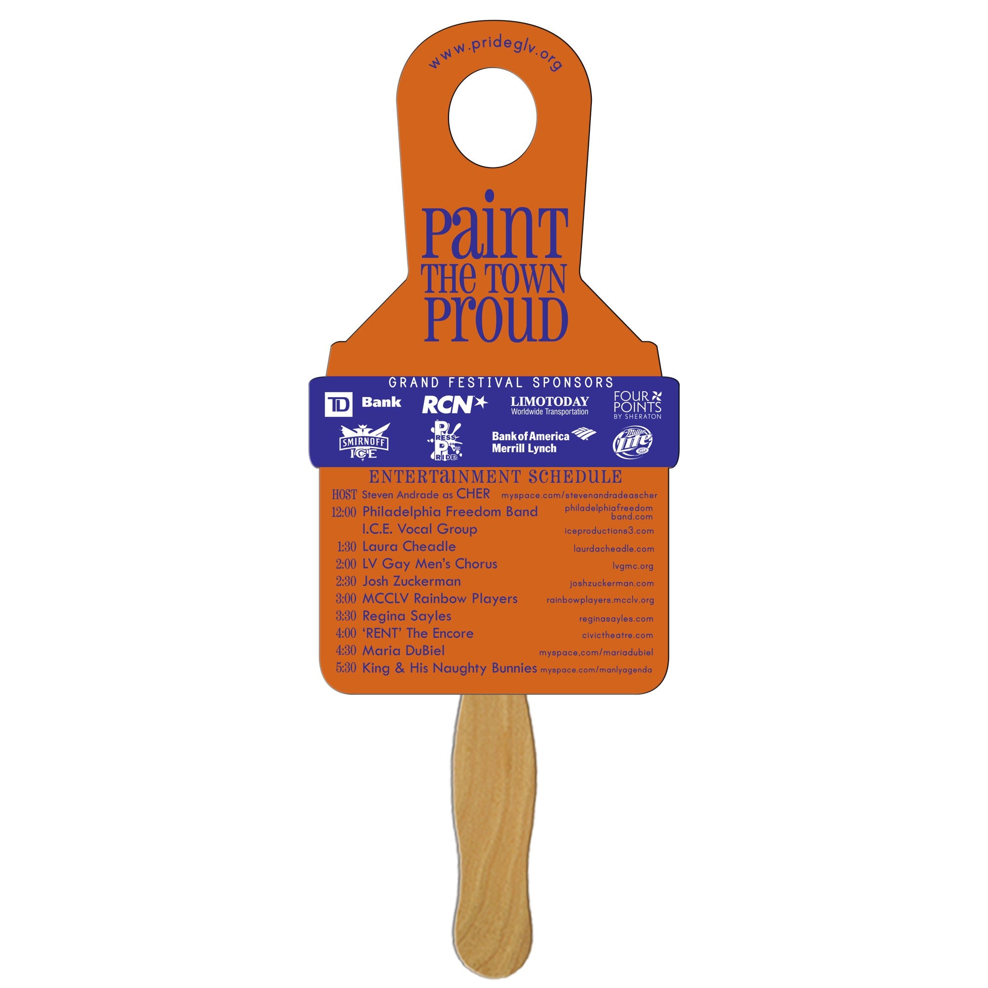 LFX-94 PAINT BRUSH HAND FAN FULL COLOR