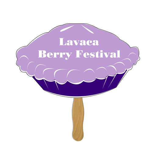LFX-97 - Pie Hand Fan Full Color (1 Side)