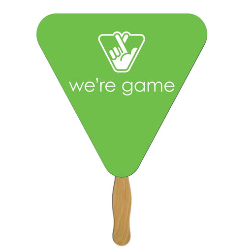 LFX-13 - Triangle Hand Fan Full Color (1 Side)