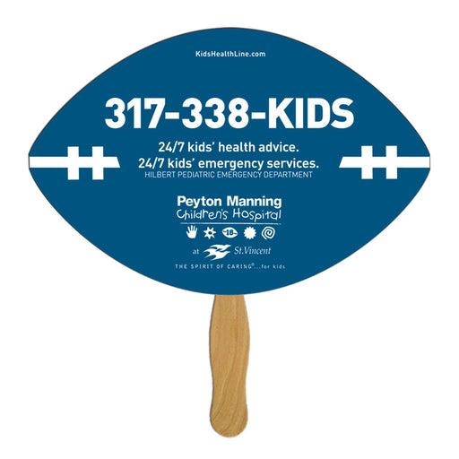 LFX-144 - Football Hand Fan Full Color (1 Side)