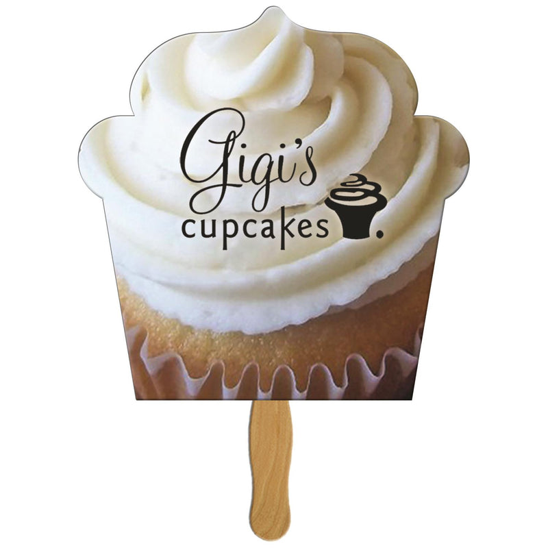 LFX-148 - Cupcake Hand Fan Full Color (1 Side)