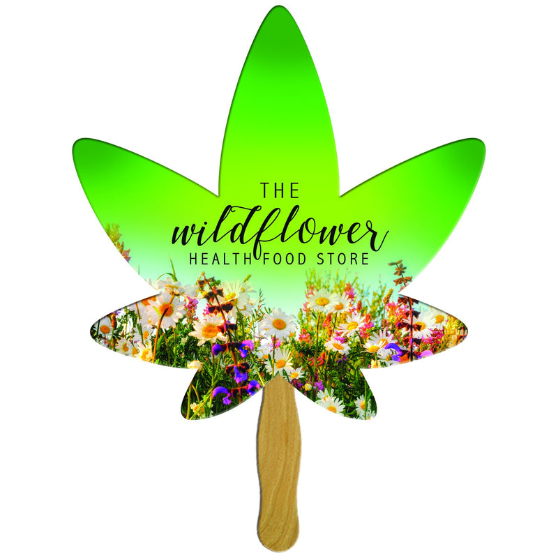 LFX-151 CANNABIS HAND FAN FULL COLOR