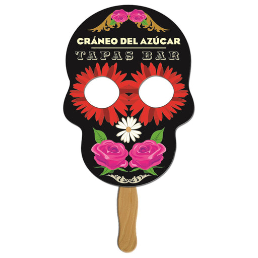 LFX-152 - Skull Hand Fan Full Color (1 Side)