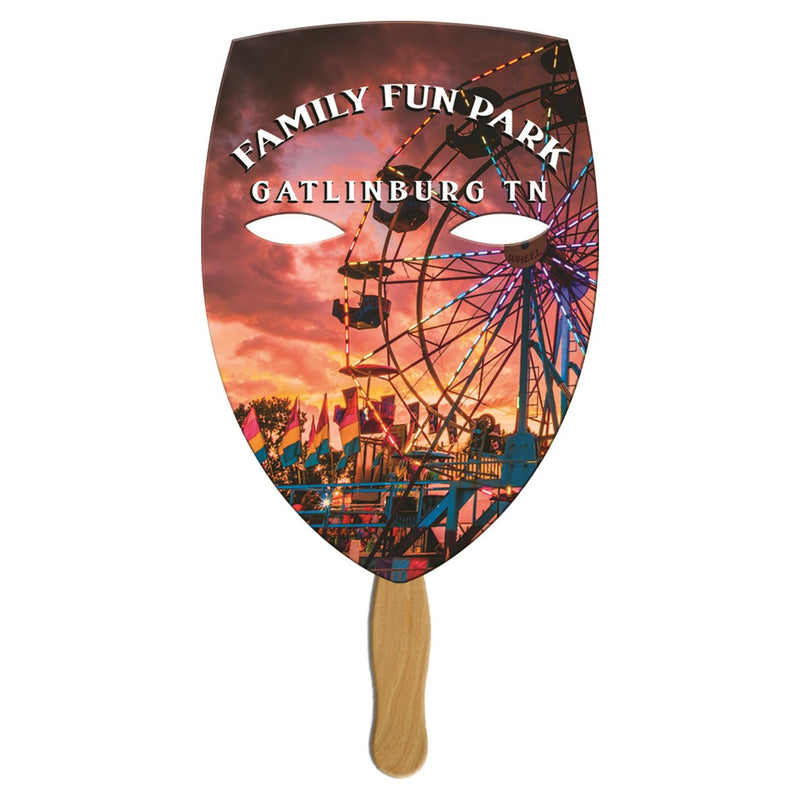 LFX-153 - Mask Hand Fan Full Color (1 Side)