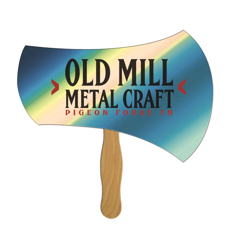 LFX-154 - Axe / Hatchet Hand Fan Full Color (1 Side)