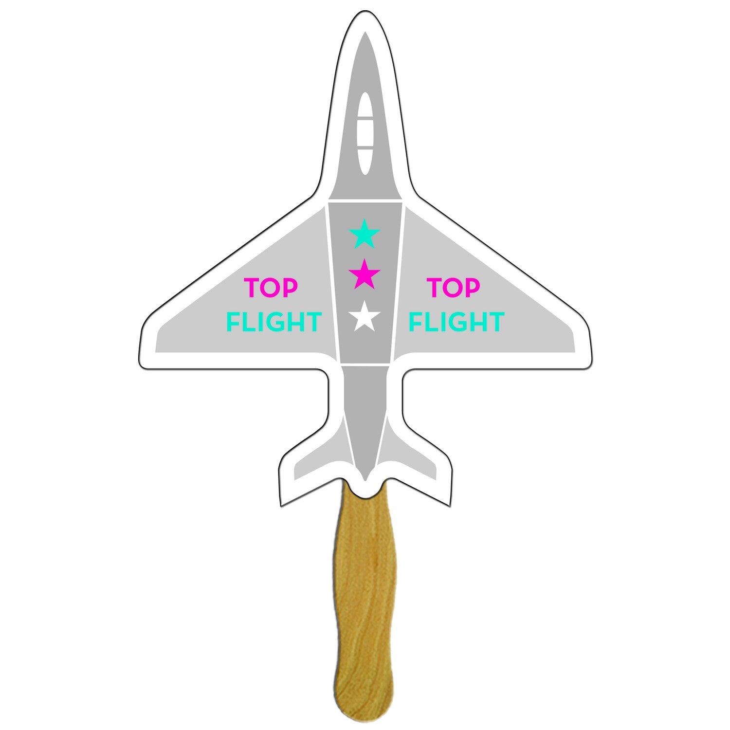 LFX-157 AIRPLANE HAND FAN FULL COLOR