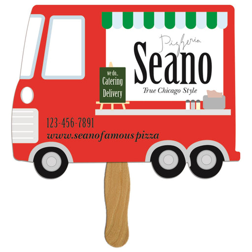 LFX-159 - Parcel Truck Hand Fan Full Color (1 Side)
