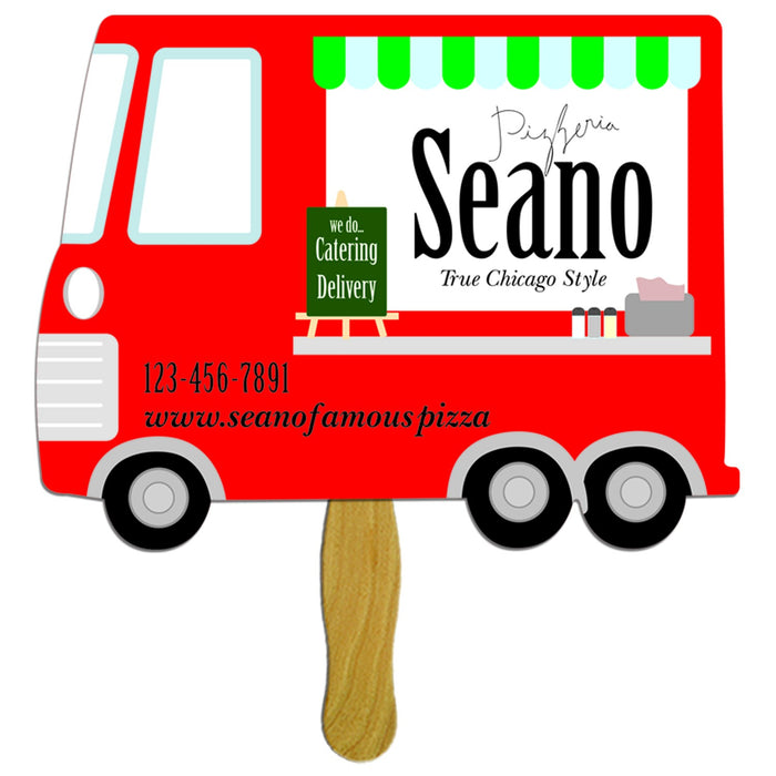 LFX-159 PARCEL TRUCK HAND FAN FULL COLOR