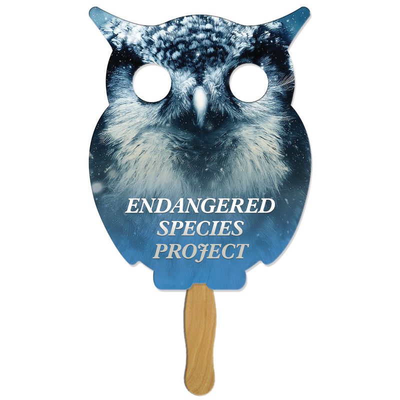 LFX-163 OWL HAND FAN FULL COLOR