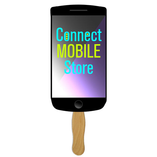 LFX-98 - Cell Phone Hand Fan Full Color (1 Side)
