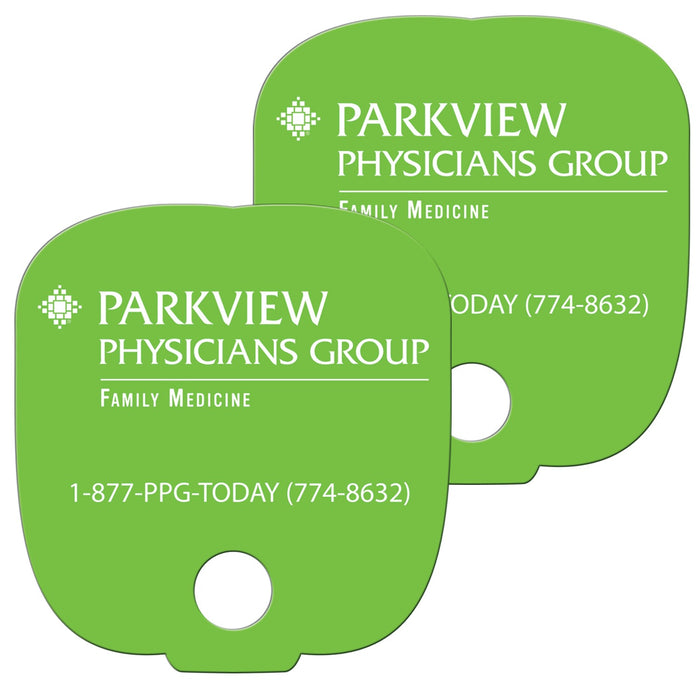 LF-20A BREADSLICE W/ HOLE HAND FAN FULL COLOR (2 SIDES)