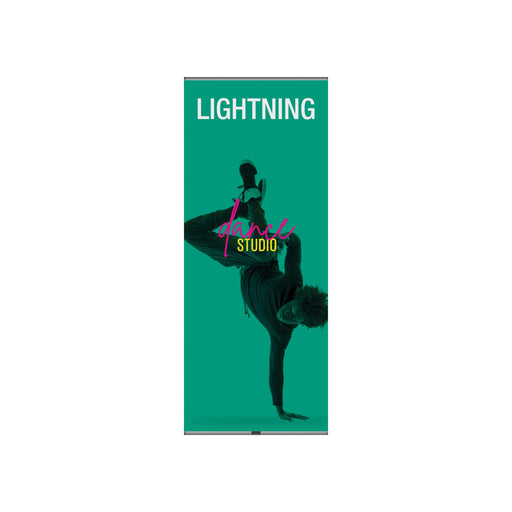 Lightning Spring Back Banner Stand