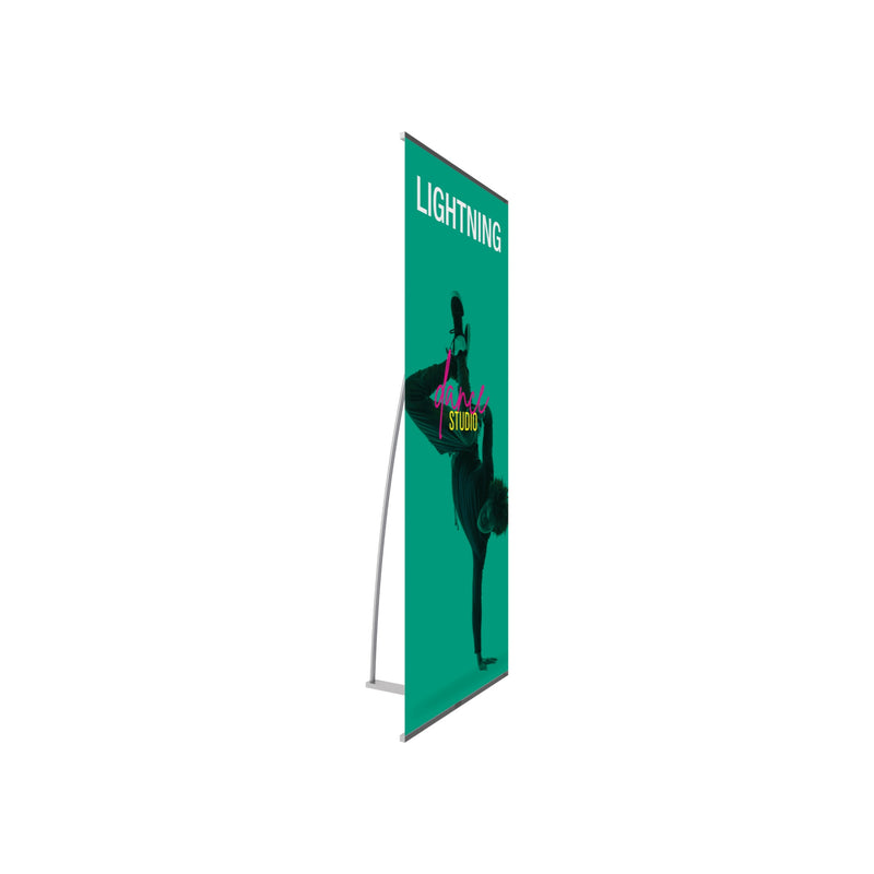 Lightning Spring Back Banner Stand