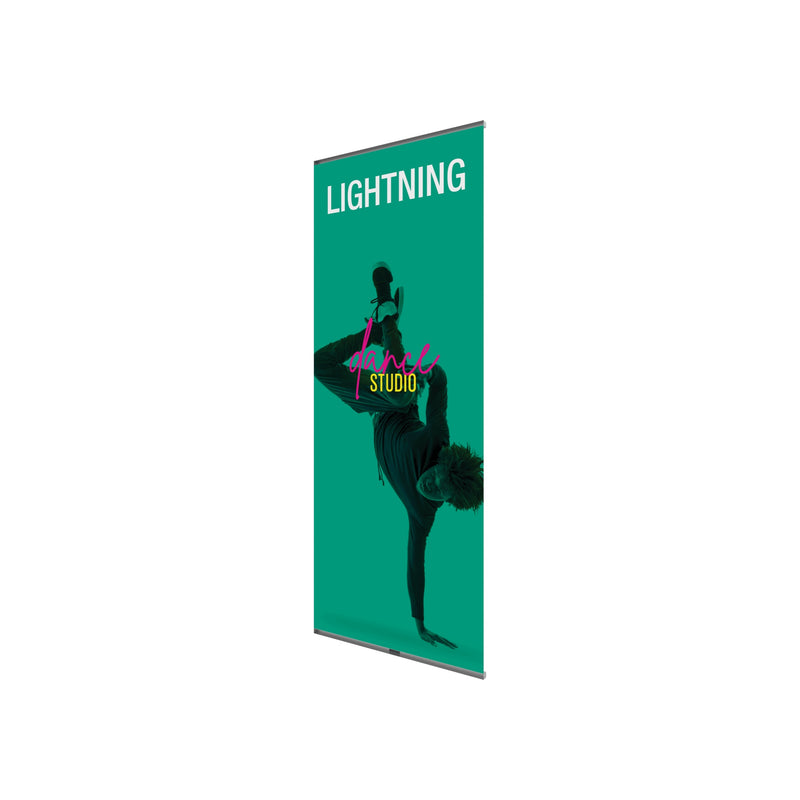 Lightning Spring Back Banner Stand