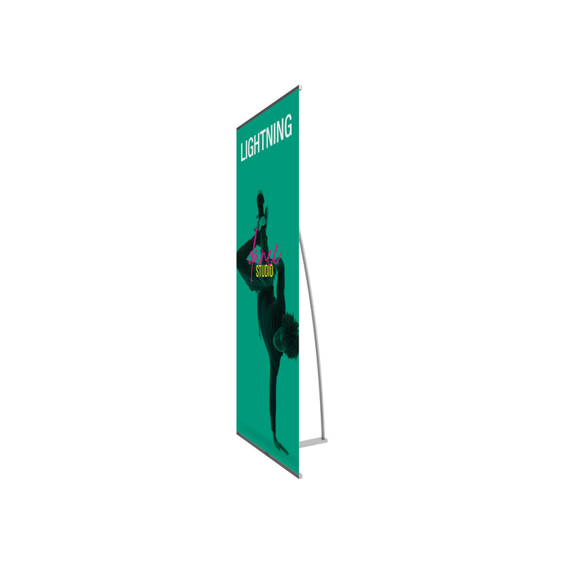 Lightning Spring Back Banner Stand