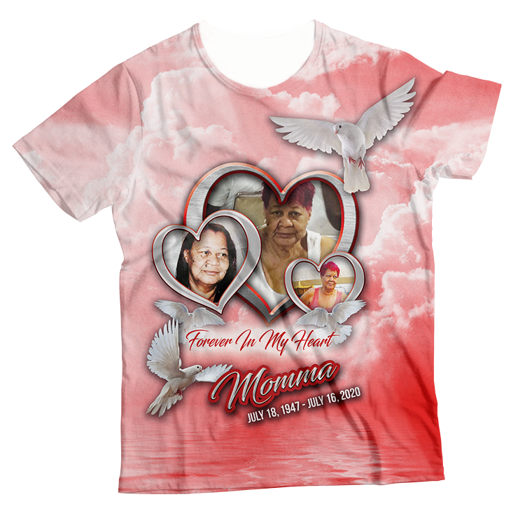 Number 3 - Hearts and Heaven All Over Shirt