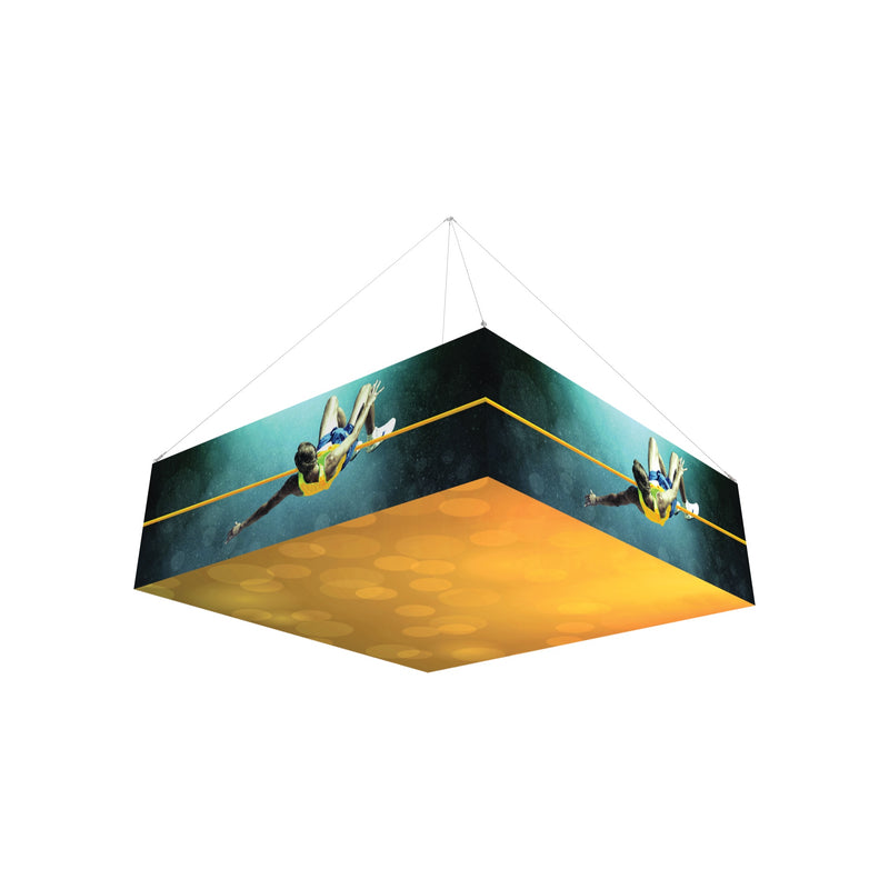 10Ft x 3Ft Backlit Square Hanging Structure