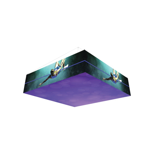 12Ft x 3Ft Backlit Square Hanging Structure
