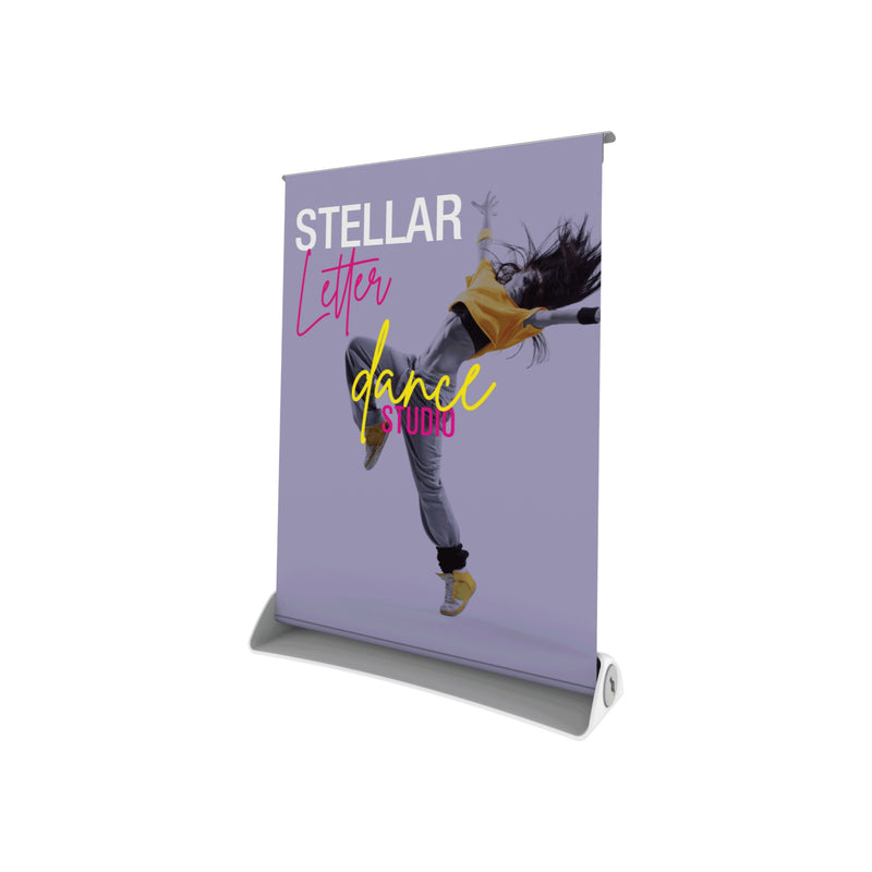 Stellar Letter Tabletop Retractable Banner Stand