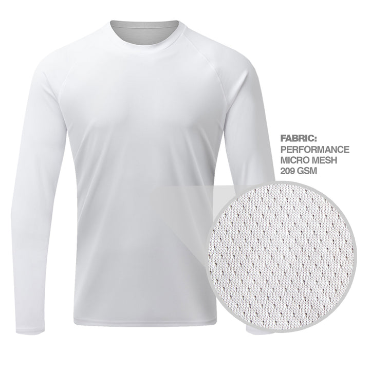 Custom Men's Long Sleeve Crew Neck T-Shirt