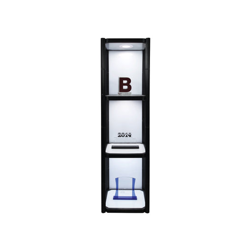 Twist Portable Display Cabinet With 3 Shelves