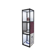 Twist Portable Display Cabinet With 3 Shelves
