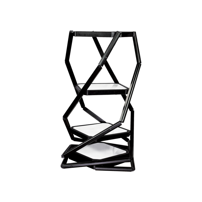 Twist Portable Display Cabinet With 4 Shelves