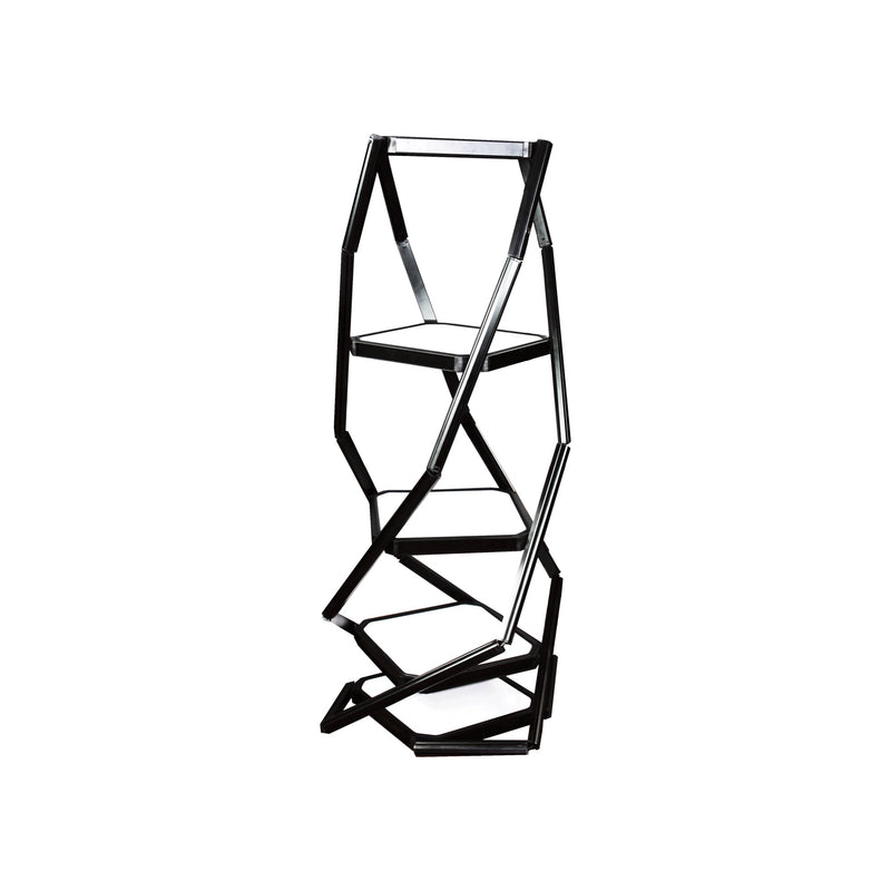 Twist Portable Display Cabinet With 4 Shelves