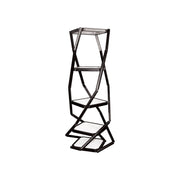 Twist Portable Display Cabinet With 4 Shelves