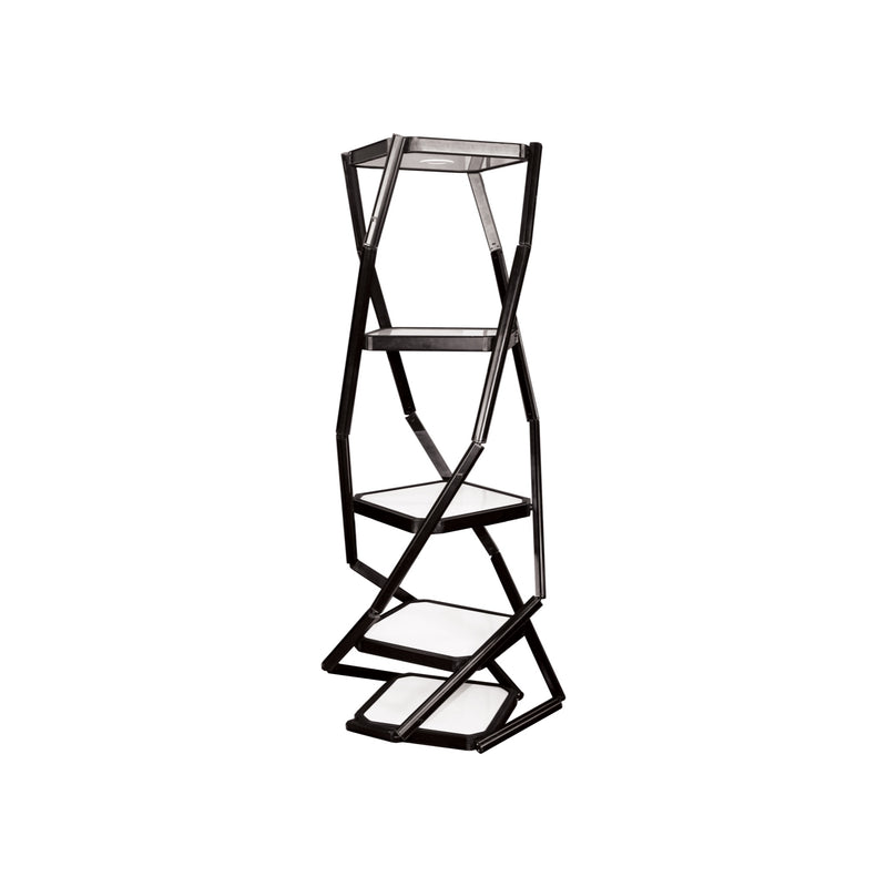 Twist Portable Display Cabinet With 4 Shelves