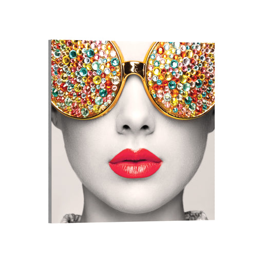 Vector Frame Edge S-01 Square Fabric Poster Display