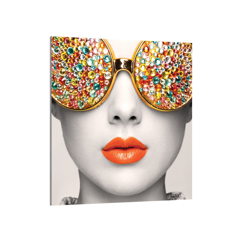 Vector Frame Edge S-02 Square Fabric Poster Display