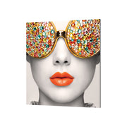 Vector Frame Edge S-02 Square Fabric Poster Display