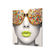 Vector Frame Edge S-03 Square Fabric Poster Display