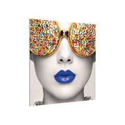 Vector Frame Edge S-04 Square Fabric Poster Display
