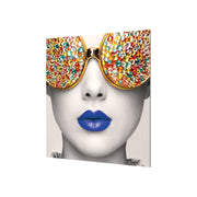 Vector Frame Edge S-04 Square Fabric Poster Display