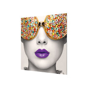 Vector Frame Edge S-05 Square Fabric Poster Display