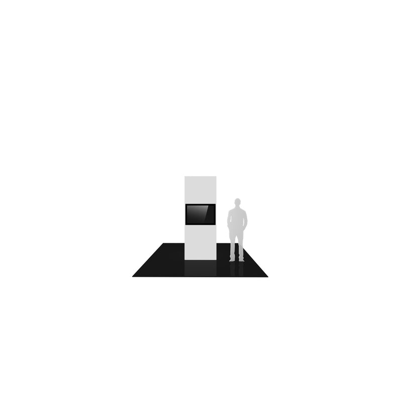 Vector Frame Modular Backlit Monitor Tower 01 (3' x 8')