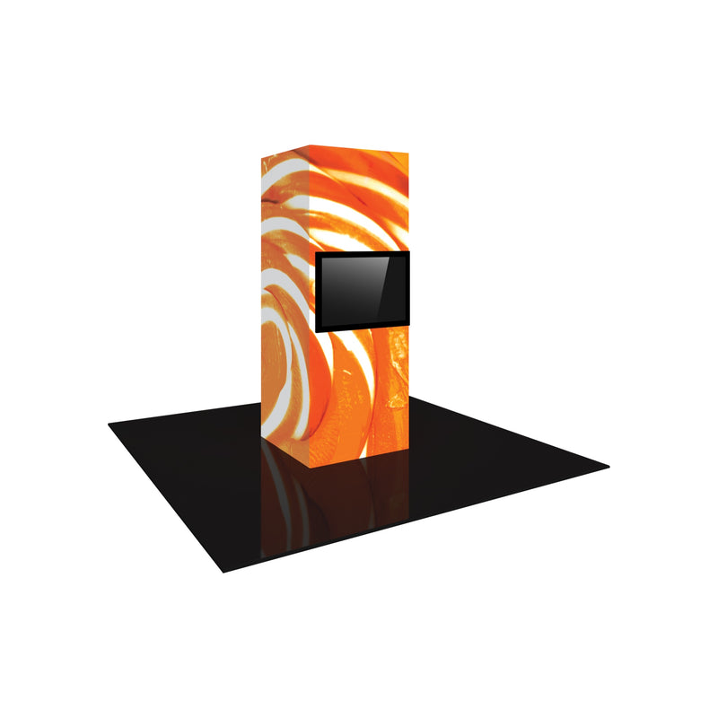 Vector Frame Modular Backlit Monitor Tower 01 (3' x 8')
