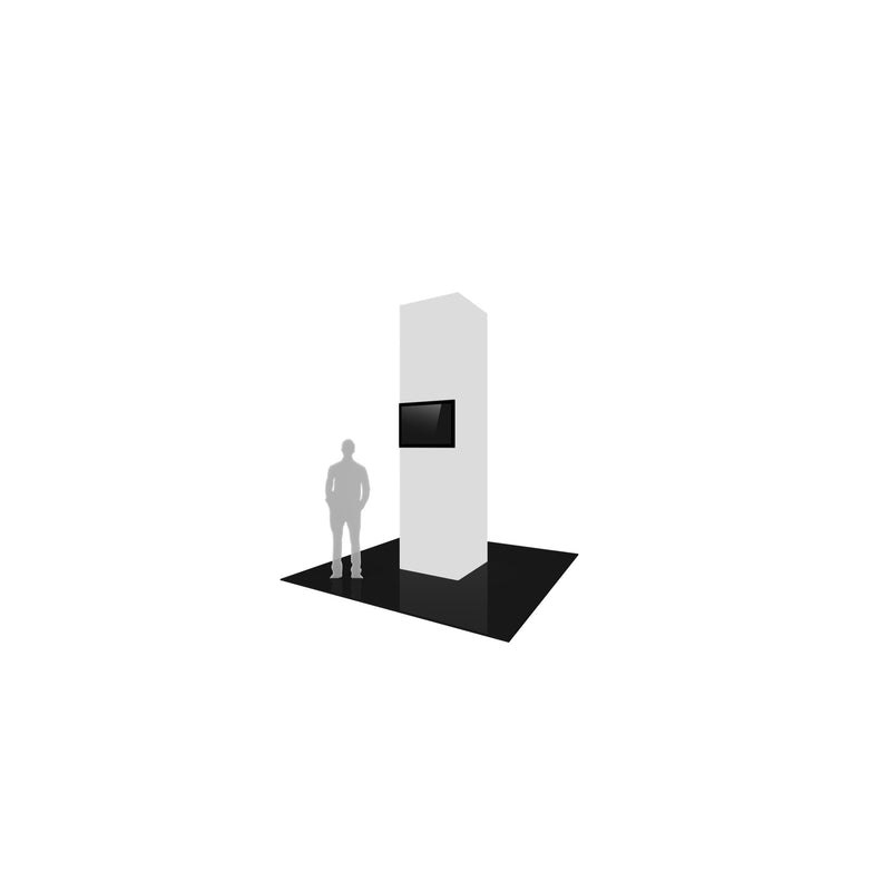 Vector Frame Modular Backlit Monitor Tower 05 (3' x 12')