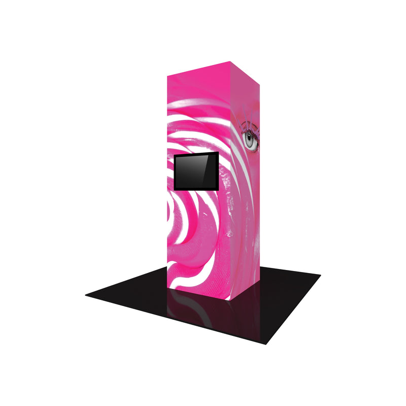 Vector Frame Modular Backlit Monitor Tower 06 (4' x 12')