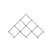 Xclaim 10ft 6 Quad Pyramid Fabric Popup Display Kit 01