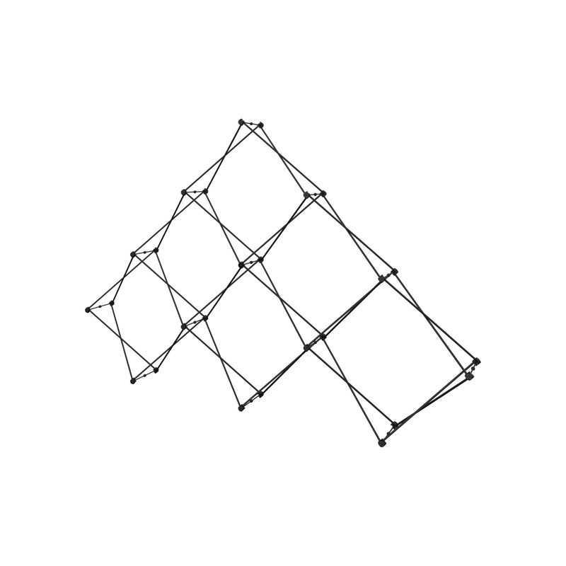 Xclaim 10ft 6 Quad Pyramid Fabric Popup Display Kit 01