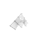 Xclaim 10ft 6 Quad Pyramid Fabric Popup Display Kit 01