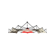Xclaim 10ft 6 Quad Pyramid Fabric Popup Display Kit 01