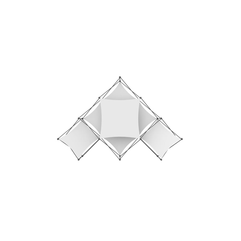 Xclaim 10ft 6 Quad Pyramid Fabric Popup Display Kit 02