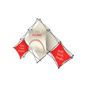 Xclaim 10ft 6 Quad Pyramid Fabric Popup Display Kit 02
